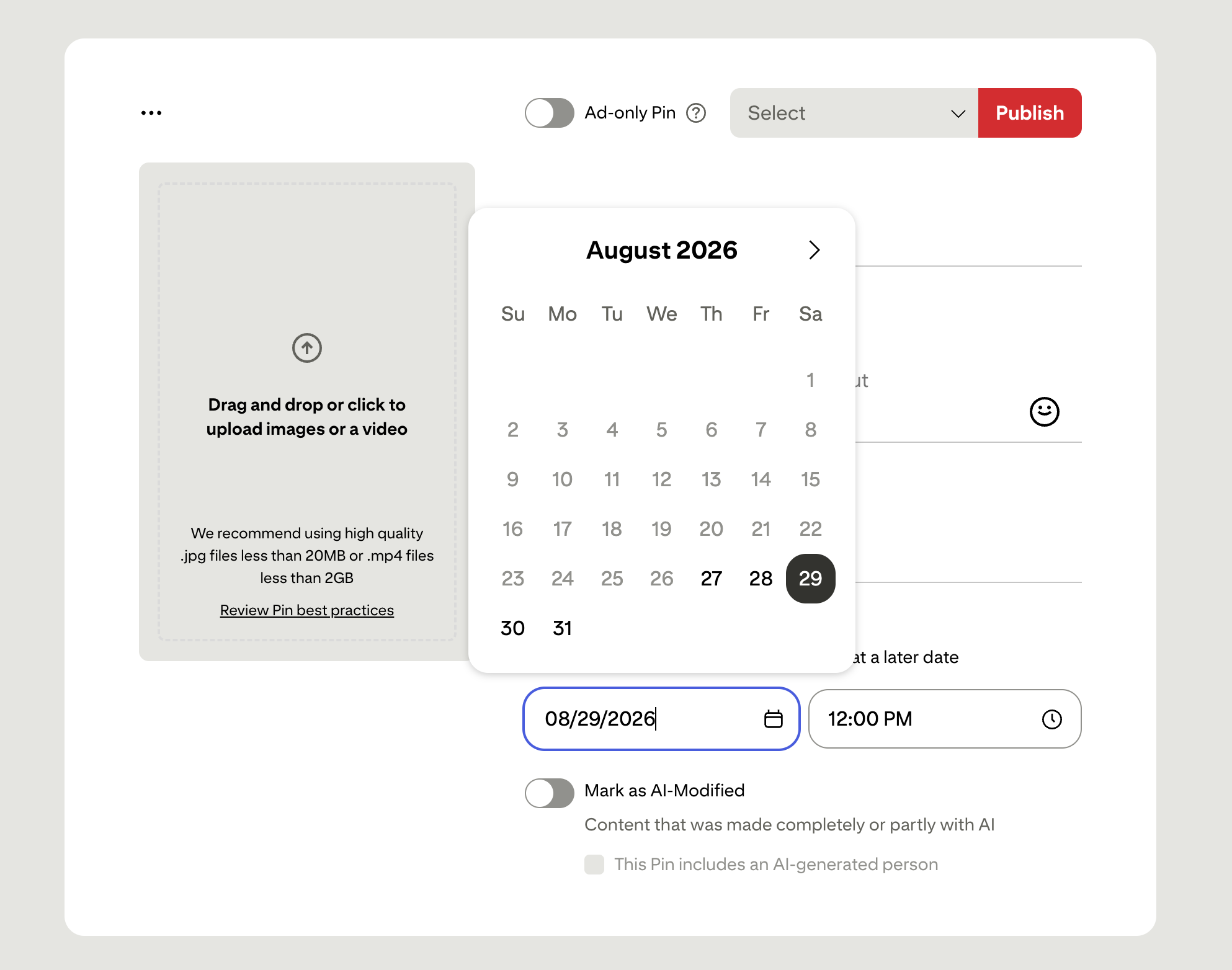 schedule pinterest pins